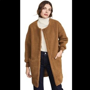 Madewell bonded Sherpa cocoon coat
